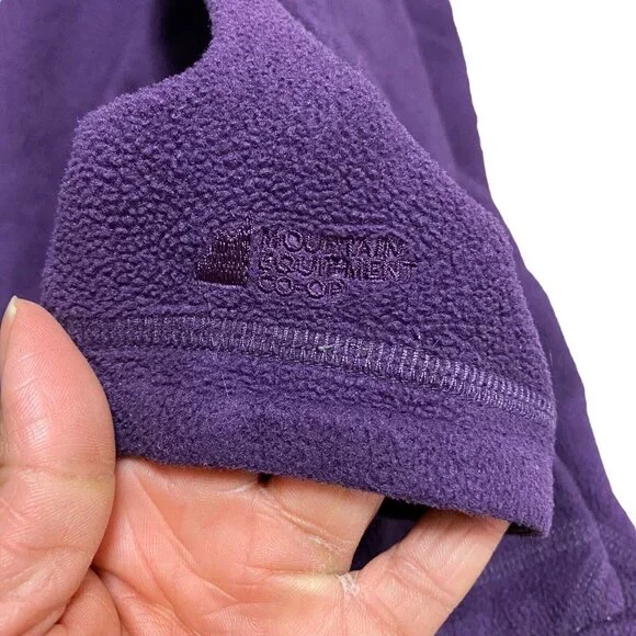 MEC Women's Purple Fleece Full Zip Performance Wear Jacket - Picture 7 of 9